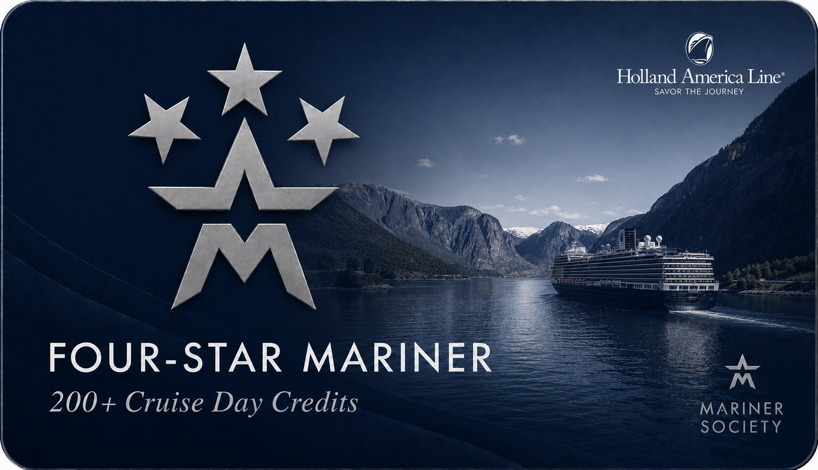 Holland America Line Mariner Society - Four Star Mariner