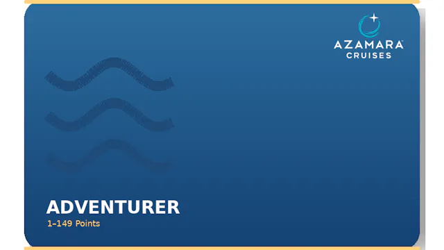 Azamara Circle Loyalty Programme Card - Adventurer