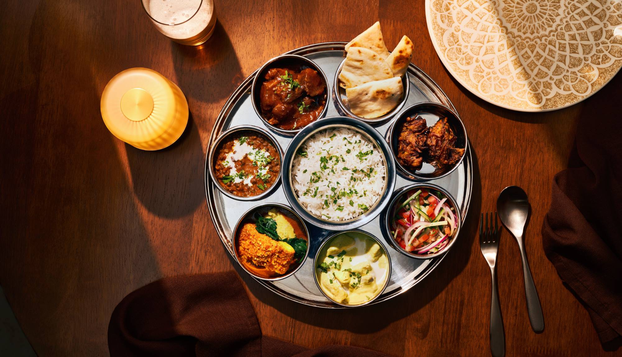 P&O Cruises - Dining - Sindhu Thali Plate