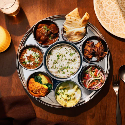 P&O Cruises - Dining - Sindhu Thali Plate