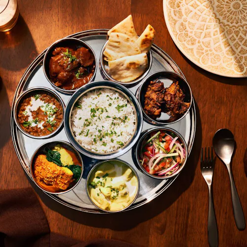 P&O Cruises - Dining - Sindhu Thali Plate