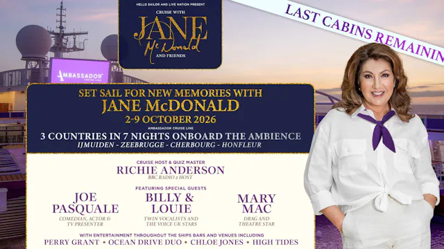 Ambassador Cruise Line Themed Cruises - Cruise with Jane McDonald
