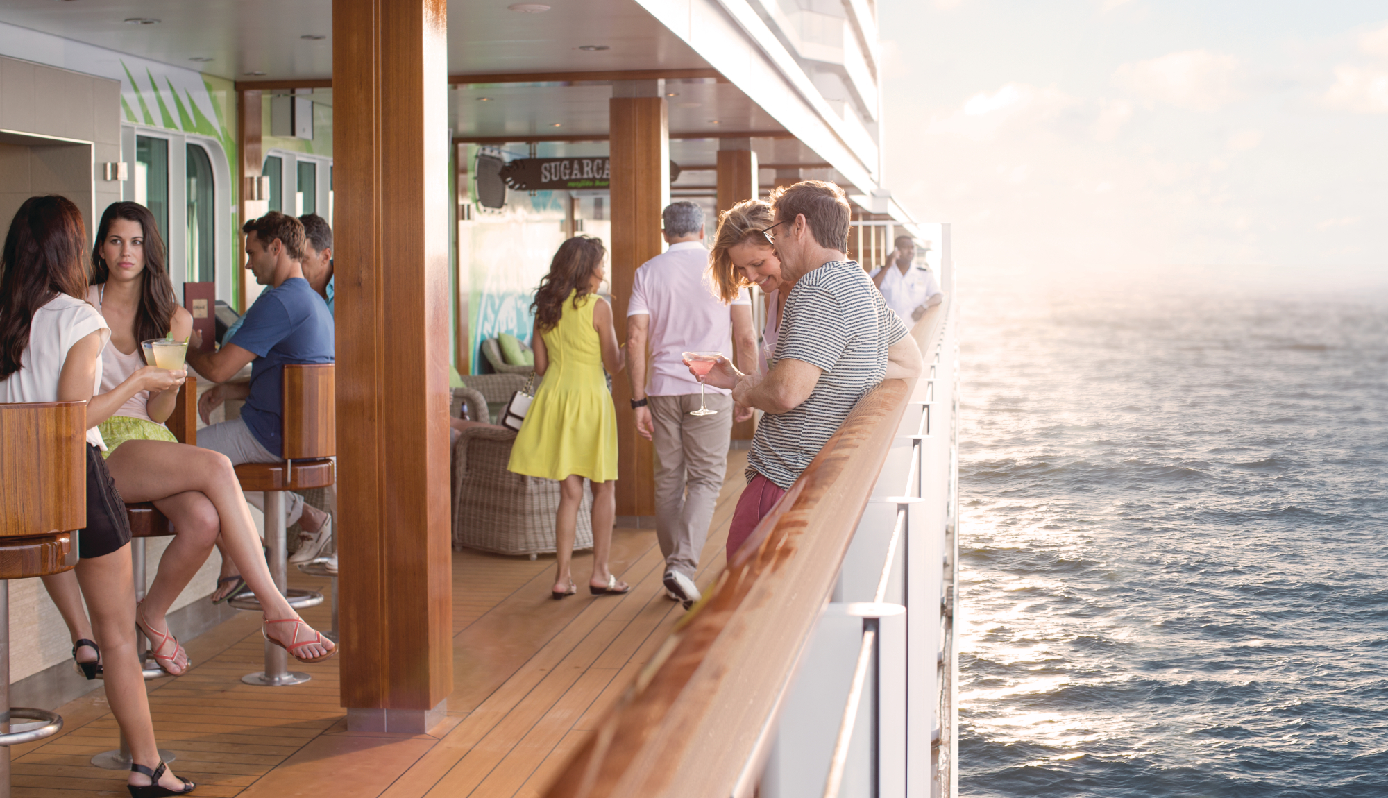 Norwegian Cruise Line - Norwegian Getaway - The Waterfront Cocktails and Drinks