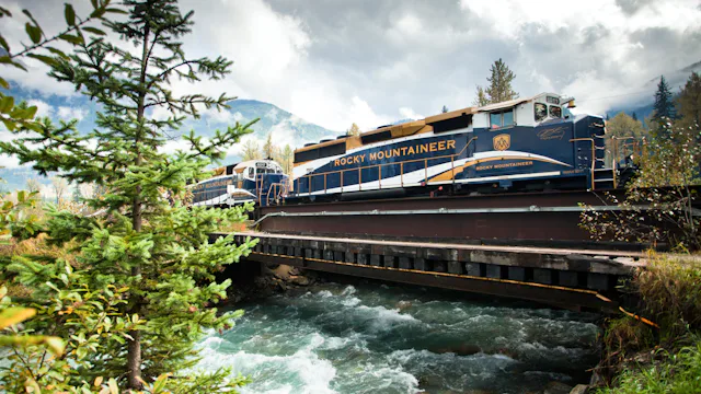 Rocky Mountaineer - Albert Canyon near Glacier National Park, BC. On the First Passage to the West route.
