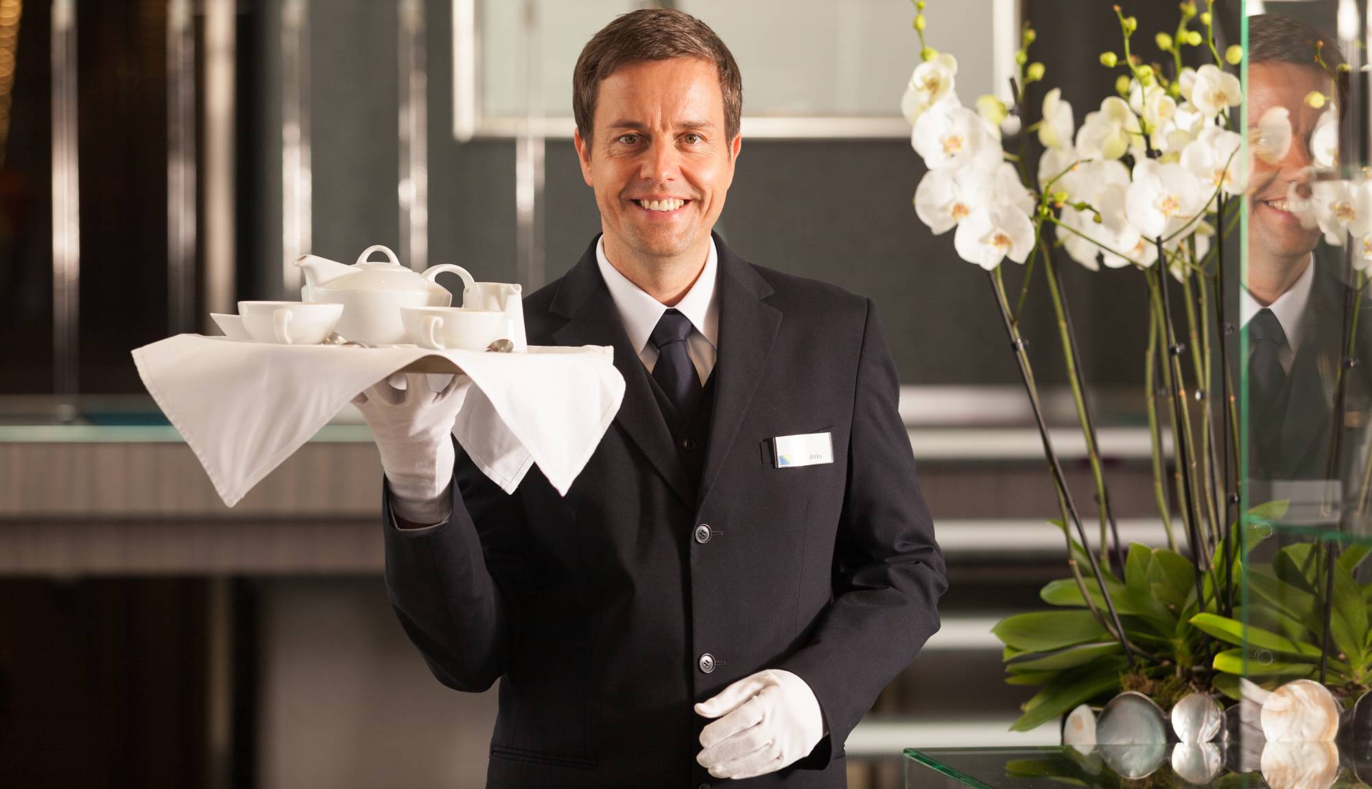 Scenic River Cruises - Butler in reception
