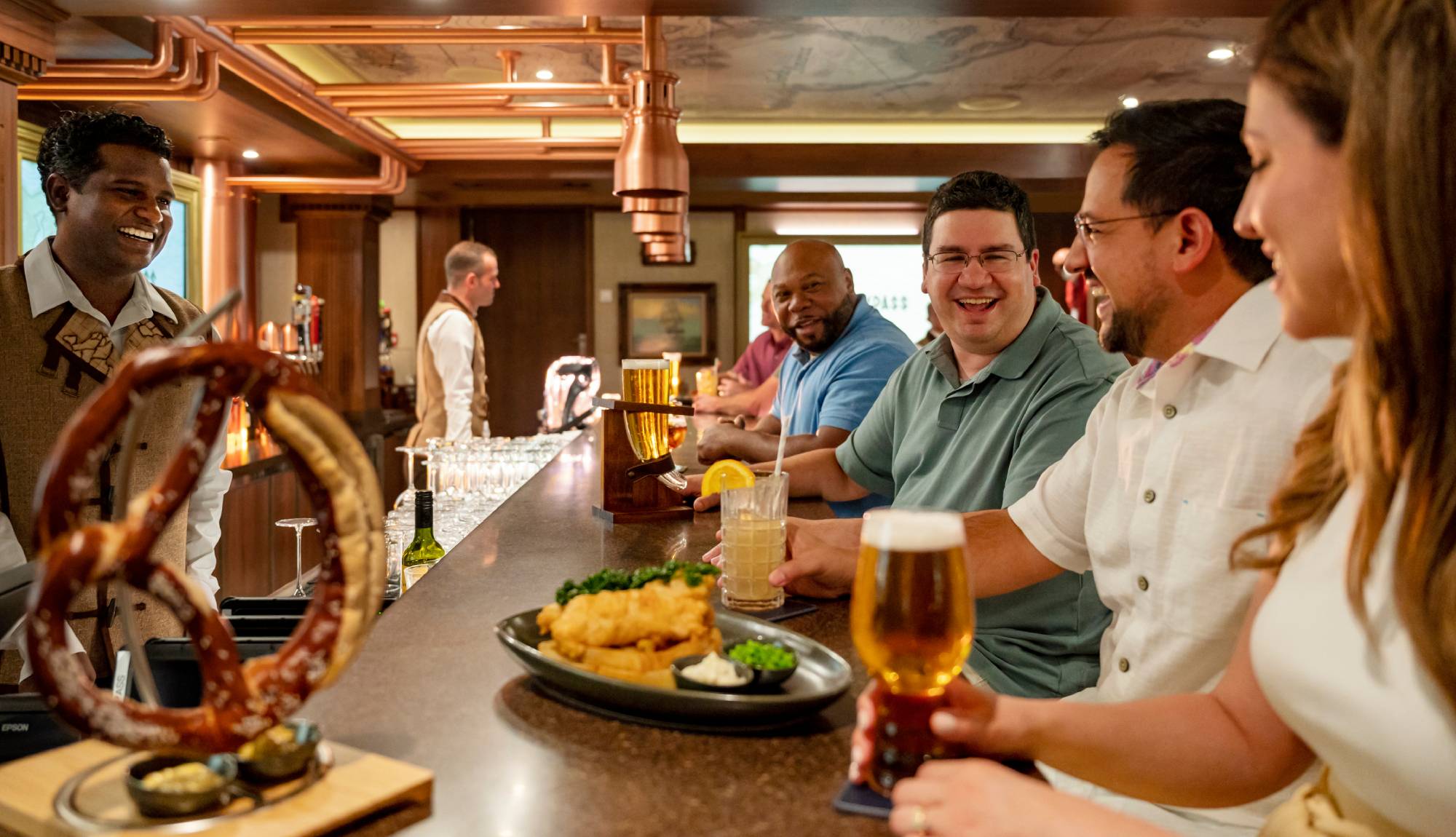 Disney Cruise Line - Adult Cruises - Guests at Keg & Compass, Disney Wish