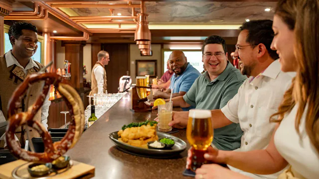 Disney Cruise Line - Adult Cruises - Guests at Keg & Compass, Disney Wish