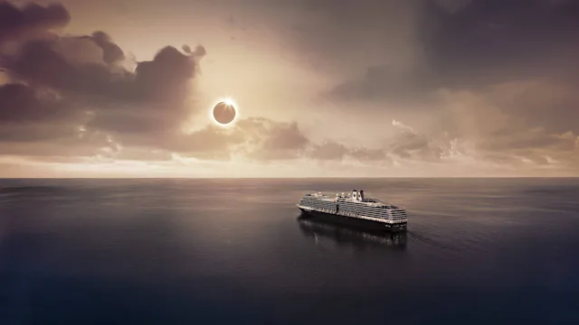 Holland America Line's Eurodam viewing Solar Eclipse