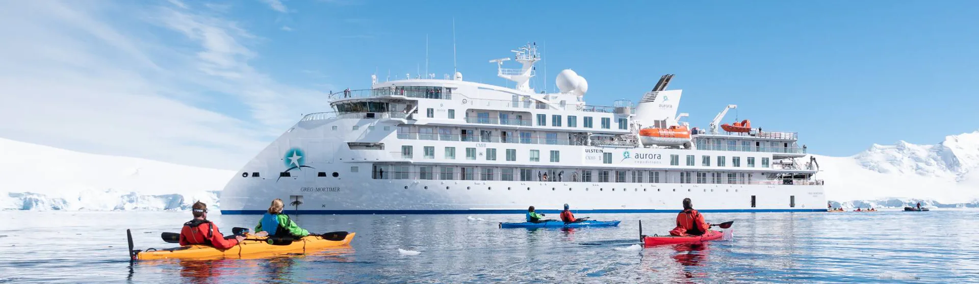 AE Expeditions - Greg Mortimer Kayaking Port Lockroy