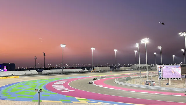 Sunset at Qatar Grand Prix - Turn 16