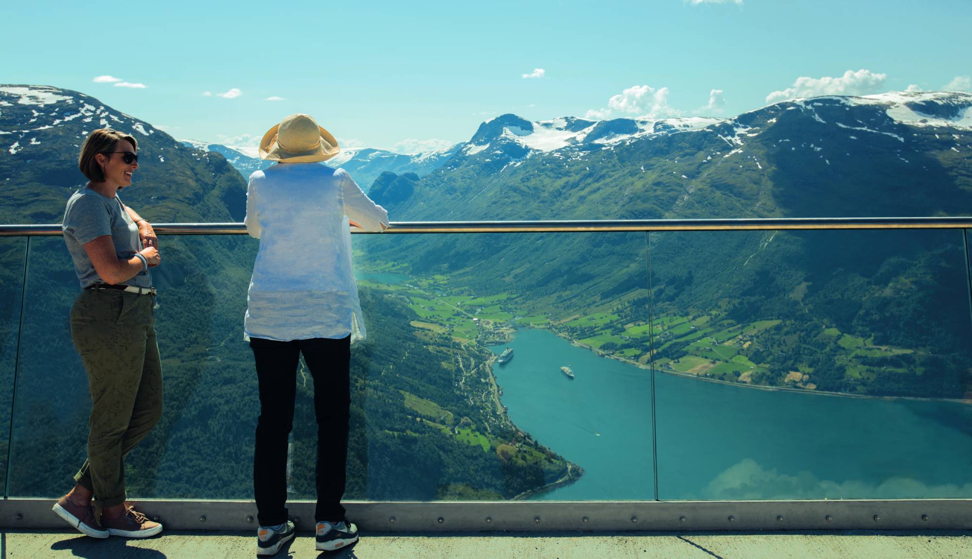 Fred. Olsen Cruise Lines Solo Cruising - Solo guests admiring the Norwegian Fjords