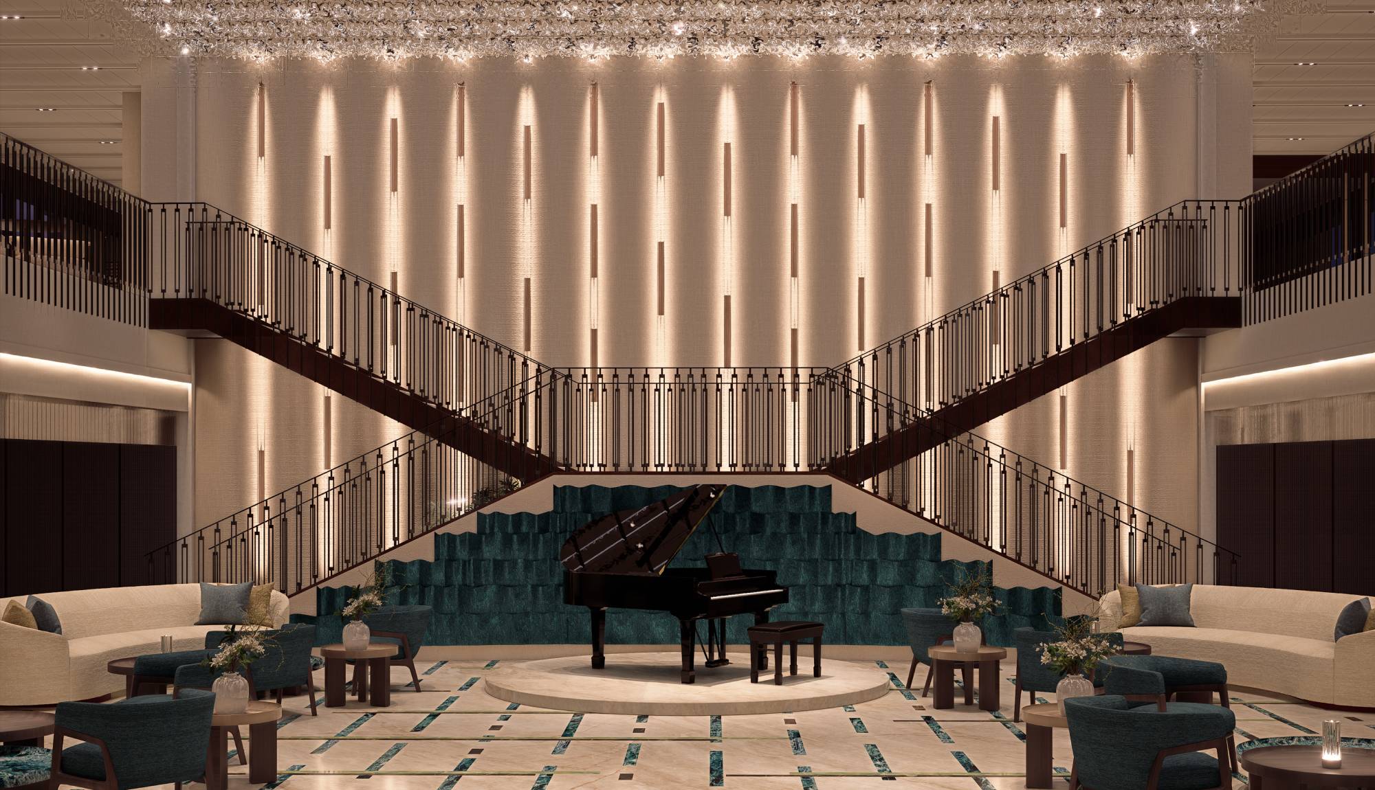 Crystal Cruises - Crystal Grace Atrium