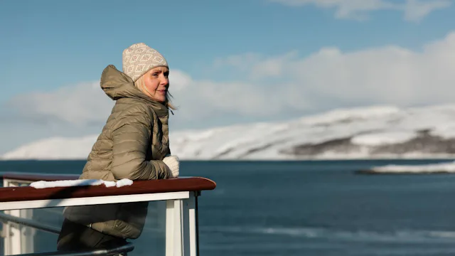 Havila Voyages - Observation deck, winter