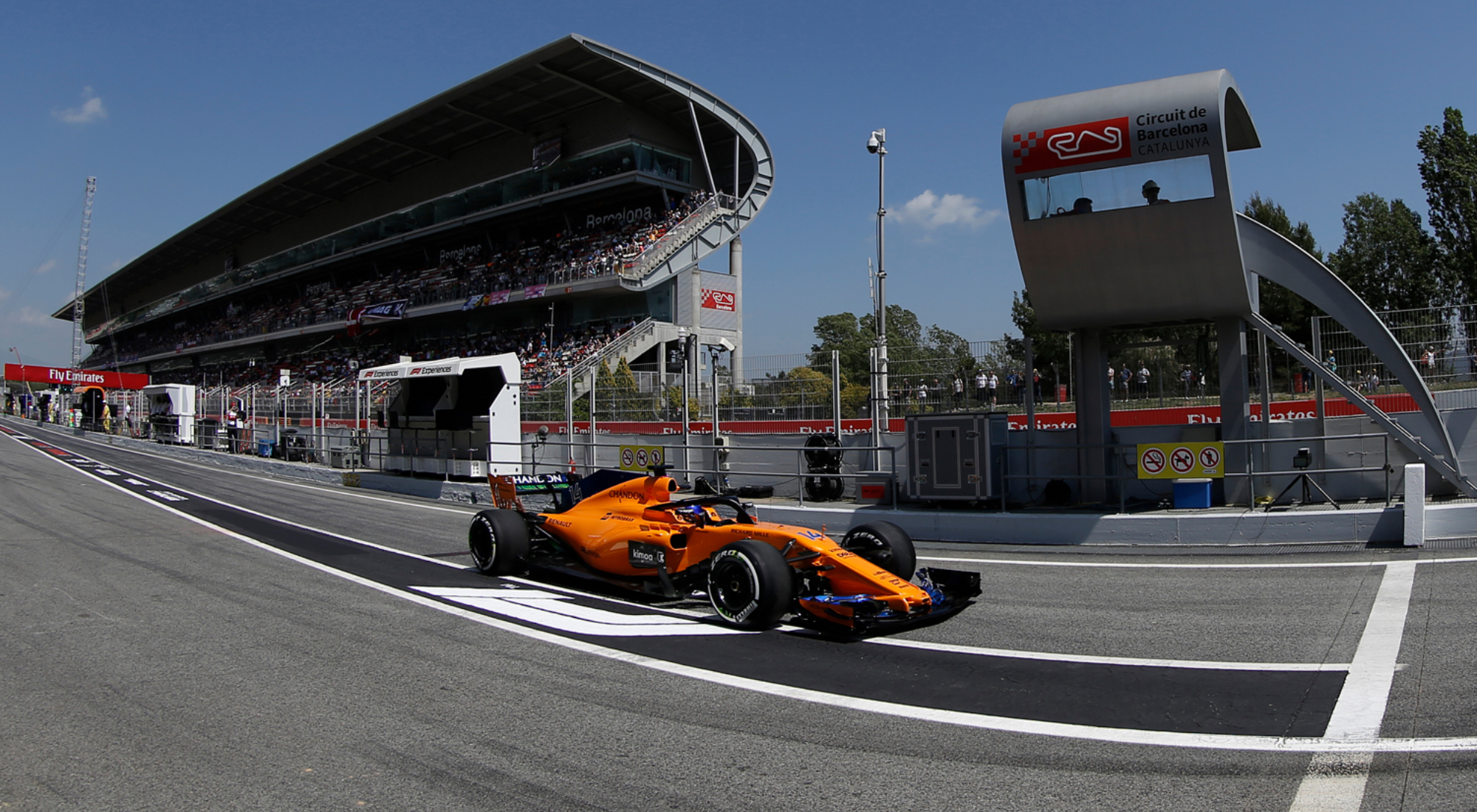Main Grandstand at the Barcelona Grand Prix