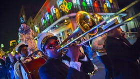 A brass band in New Orleans