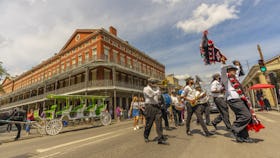 A second line in New Orleans