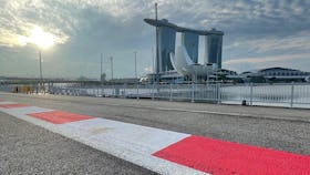 Singapore Grand Prix track at the Marina Bay Circuit