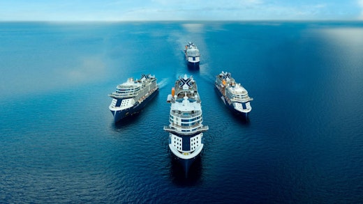 Celebrity Cruises ships at sea