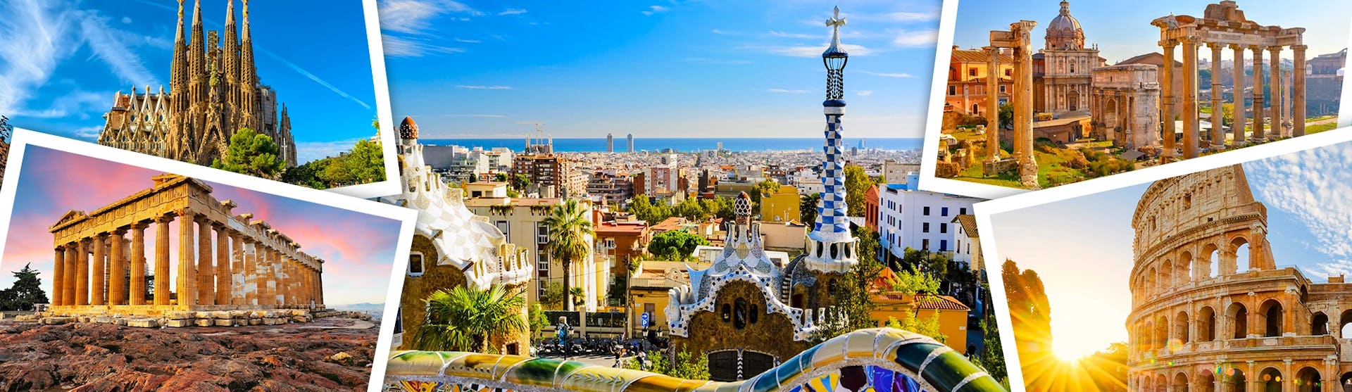 A collage of images from the Mediterranean