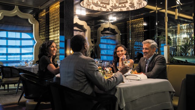 Group enjoying dinner at Pacific Rim on Seven Seas Explorer