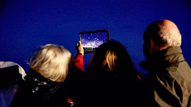 Stargazing session onboard