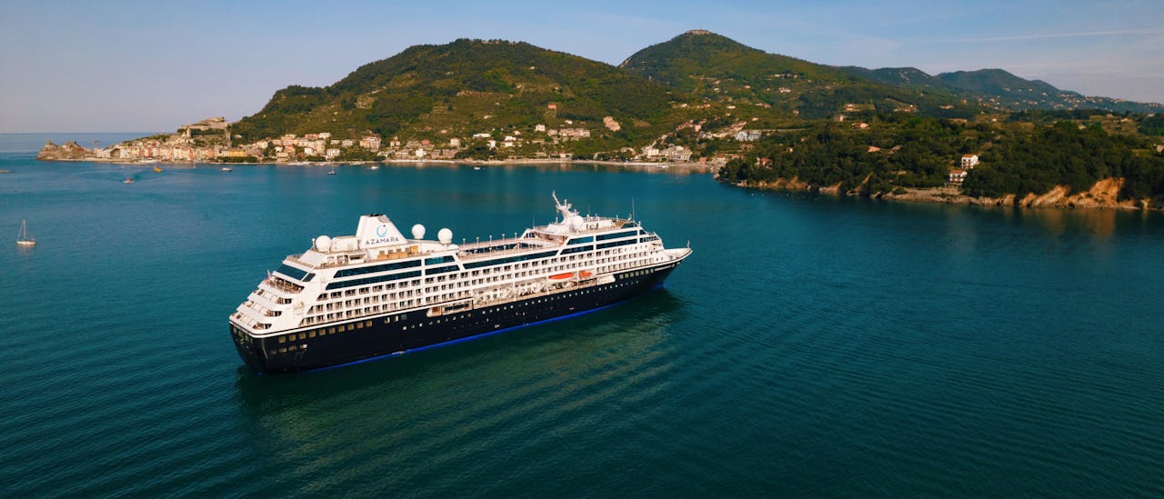 Azamara Onward at tender in Portovenere, Italy