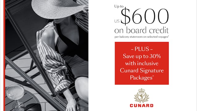 Cunard Wave Offer